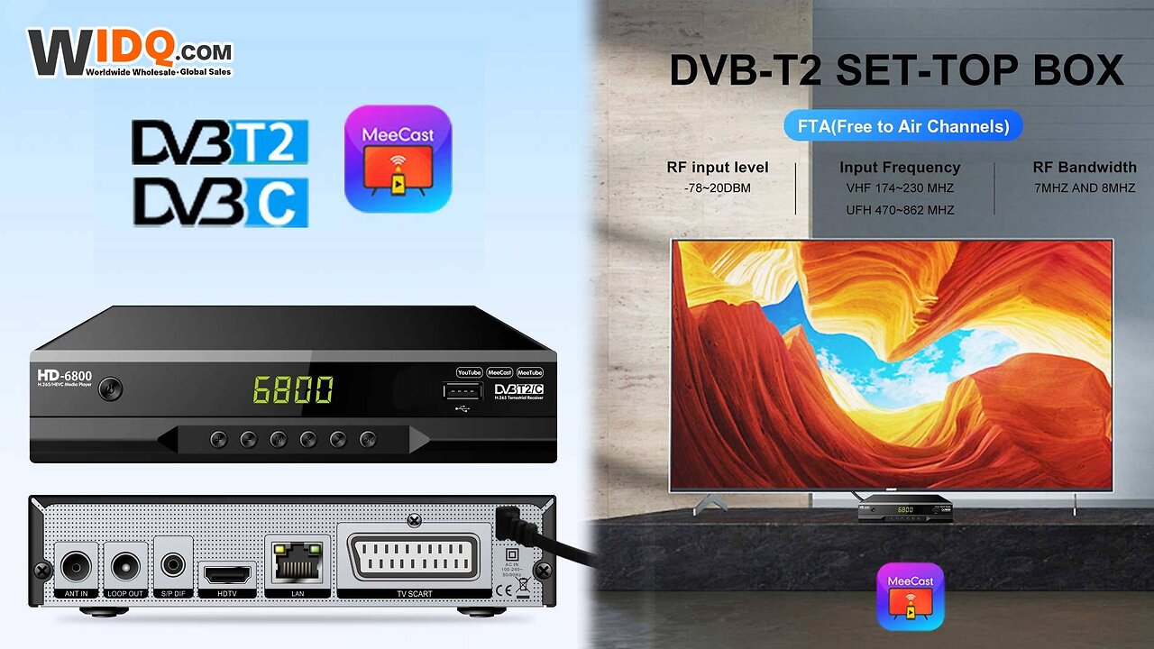 📺 Full HD DVB-T2/C TV Box Stream Smart, Watch Sharp! 🎥