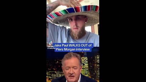 Jake Paul Walks out of a Pierce Morgan interview