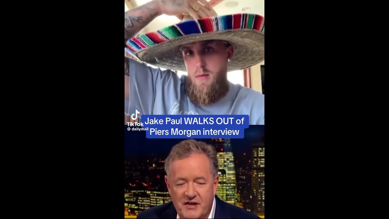 Jake Paul Walks out of a Pierce Morgan interview