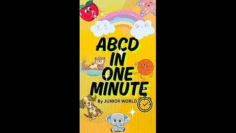 LEARN ABCD IN ONE SECOND ✏️🌈