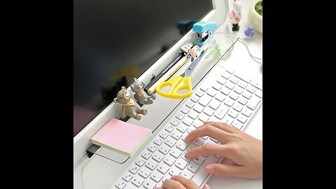 The Computer Monitor Message Board & Desk Organizer for a Clutter-Free Life