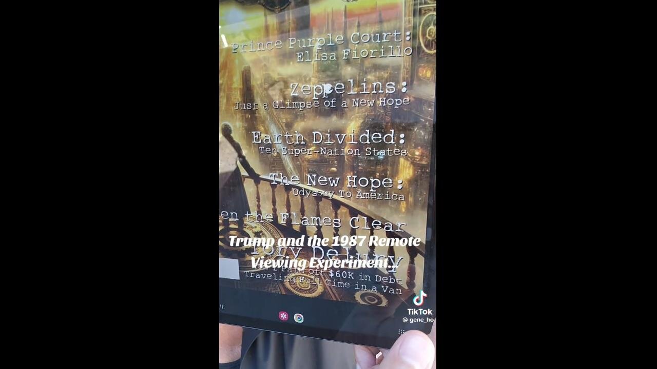 TRUMP & THE 1987 REMOTE VIEWING EXPERIEMNT