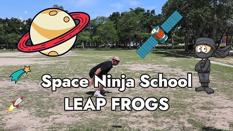 🥷💥 Bouncy Legs Activated! Do Leap Frogs with Space Ninja School Today! @spaceninjaschool