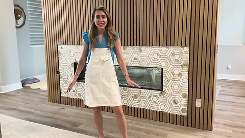 MISS MOLY Women's Denim Overall Dress
