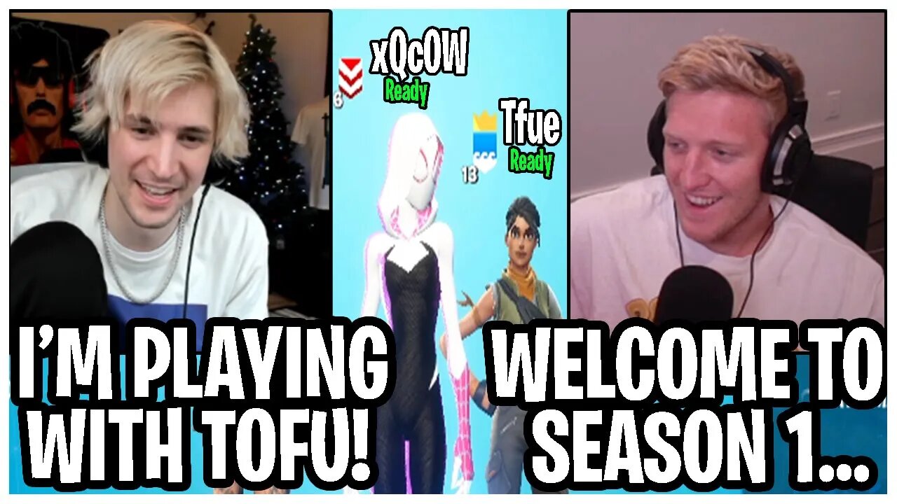 xQc & Tfue Team Up To Try Fortnite For The FIRST Time Together!