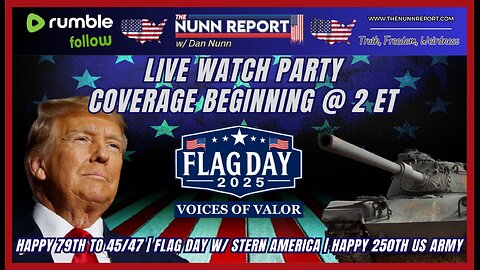 LIVE Watch Party! Voices of Valor w/ Stern America | Army 250th | Trump 79th | Grand Parade