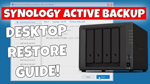 How To Restore Entire PC Using Synology Active Backup For Business Recovery Media Wizard