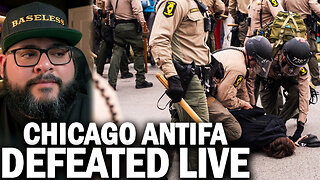 ANTIFA Forced To Destroy Encampment Near Broadview ICE Facility