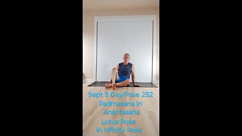 Padmasana in Anantasana / Lotus Pose in Infinity Pose