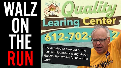 Tim Walz DROPS Out Of Minnesota Governor's Race Amid Somali Daycare SCANDAL!!