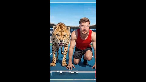 क्या मैं चीते से तेज़ दौड़ सकता हूँ? Cheetah vs Human Race 🏃‍♂️🔥 #mrbeast #mrbeasthindi #shorts
