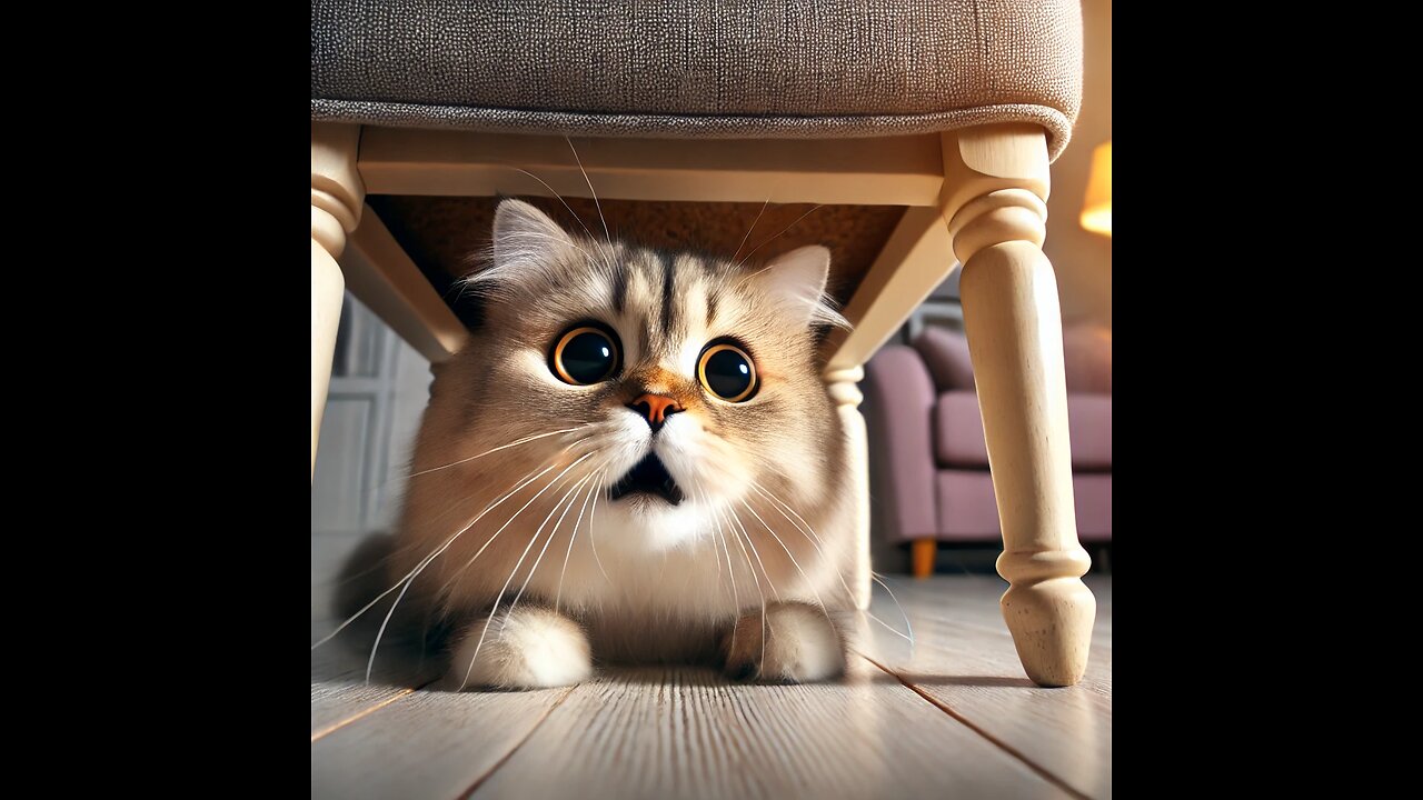 You Won’t Believe What’s Hiding Under This Chair! 😂🐱