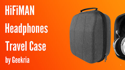 HiFiMAN Over-Ear Headphones Travel Case, Hard Shell Headset Carrying Case | Geekria
