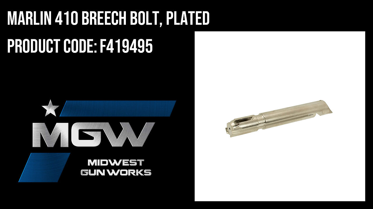 Marlin 410 Breech Bolt, Plated - F419495