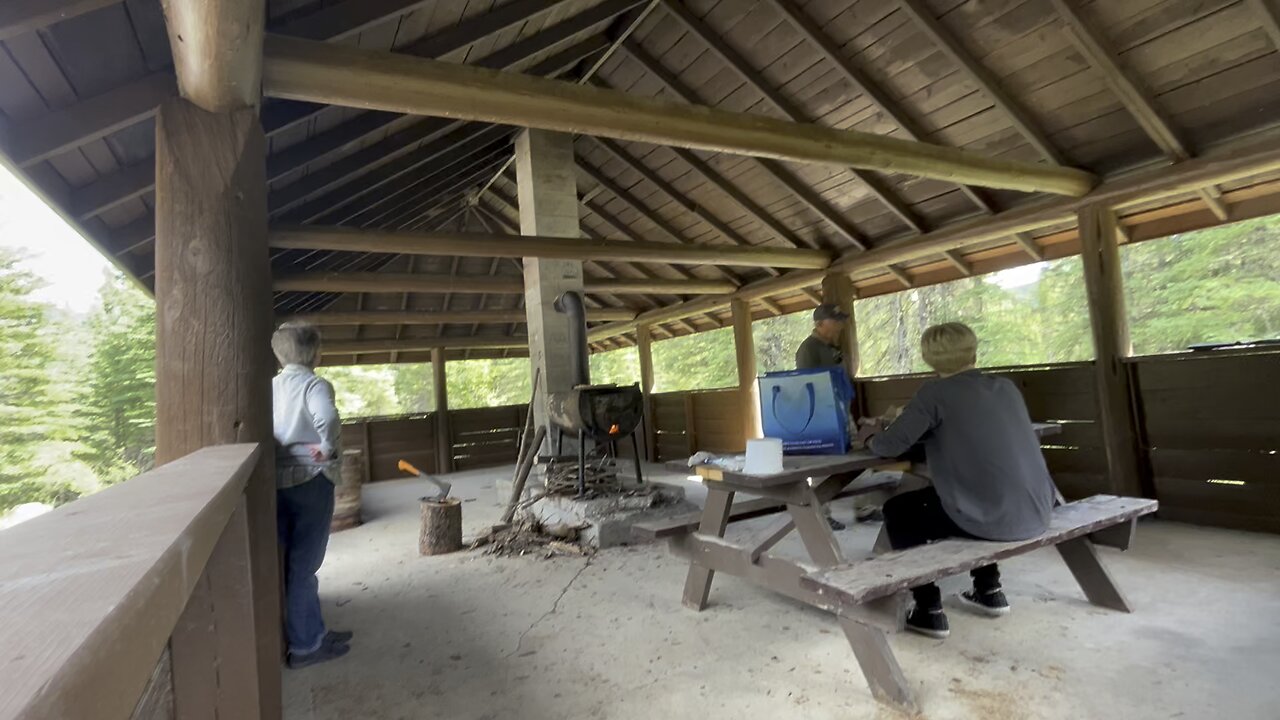 Family time in 7 mile campground