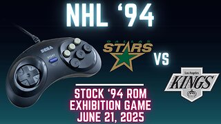 NHL '94: Stars (Len the Lengend) at Kings (Richter) {Genesis} - Exhibition 147 (OT!)