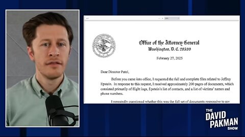Letter From Pam Bondi To Kash Patel Proves There Is A "List"