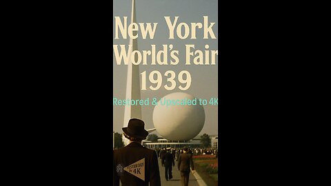 1939 NY World’s Fair Restored: See the Dreams of the Future in 4K! 🌠🗽