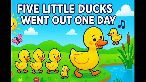 Five Little Ducks Went Out One Day | Full Kids Rhyme | Toddler Creative Hub