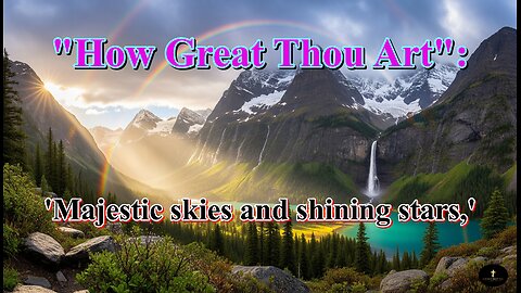 "How Great Thou Art", Forever I'll praise Your holy name