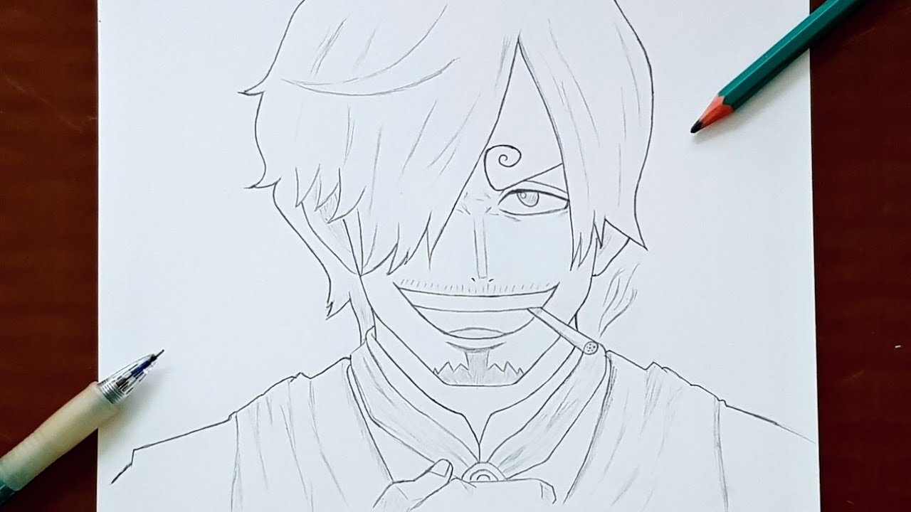 How to Draw Sanji : One piece Sanji drawing : Tutorial