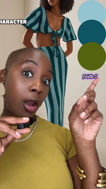 Palette 4 for this turquoise color combo outfit by Mikara Reid || MIIEN Consultancy