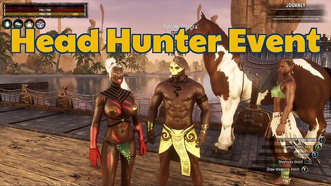Conan Exiles Beginners guide Head Hunter Event Mad Prophet armor Busty