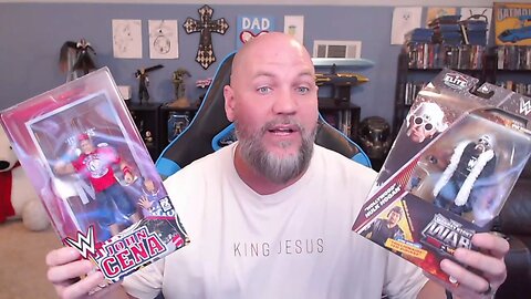 John Cena Farewell Tour, Can't See Me, and Hollywood Hulk Hogan Elite Collection Mattel Figures