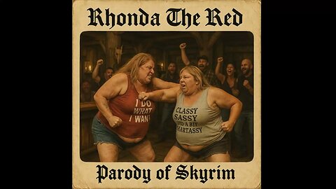 Rhonda The Red (Parody of Ragnar The Red) Skyrim OST, AI Comedy Music.
