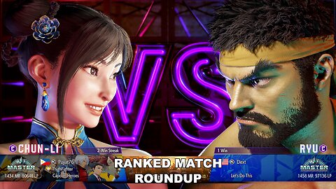 Kuya Kalbo SF6 Ranked Match Roundup. Chun Li Master Rank [Hori Fight Stick]