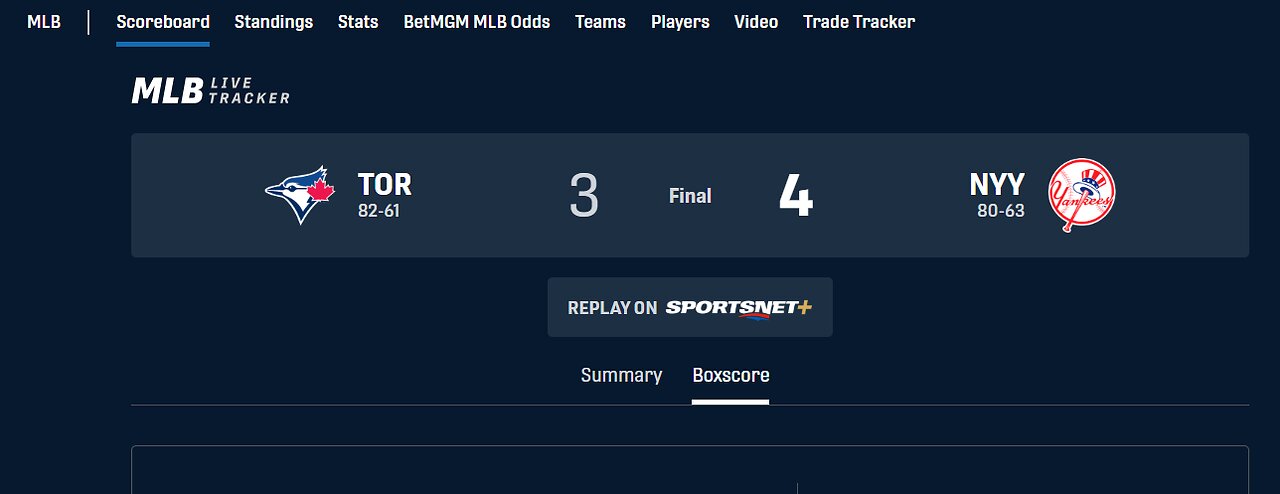 MLB Talk - Jays Blow It In The Bronx