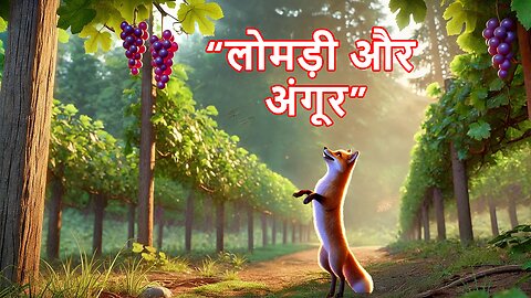 लोमड़ी और अंगूर | चाहत और इनकार की प्रसिद्ध कथा | नैतिक कहानी