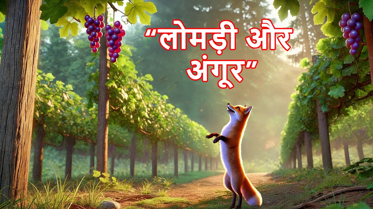 लोमड़ी और अंगूर | चाहत और इनकार की प्रसिद्ध कथा | नैतिक कहानी