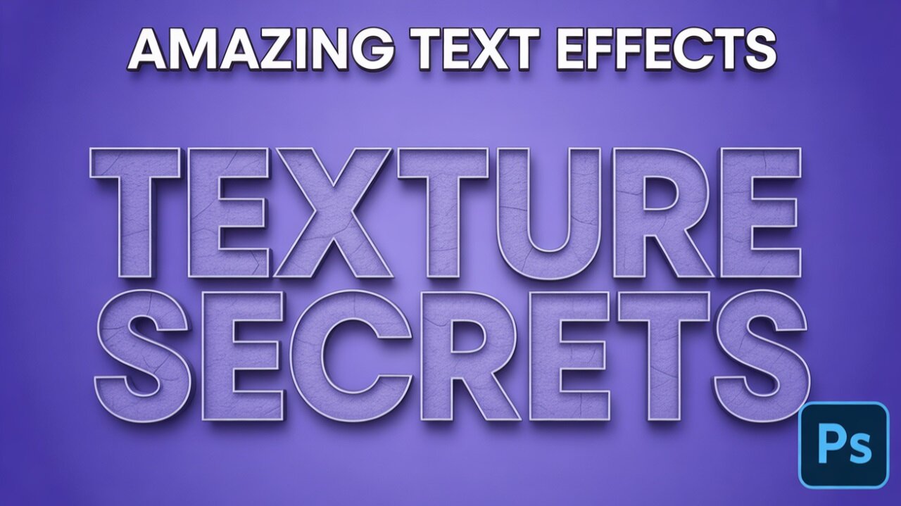 Give Your TEXT a KNOCKOUT Look in Photoshop