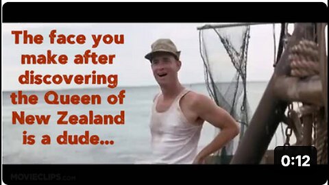 "Surprised Expression upon Finding Out New Zealand's Queen is Actually a Man"