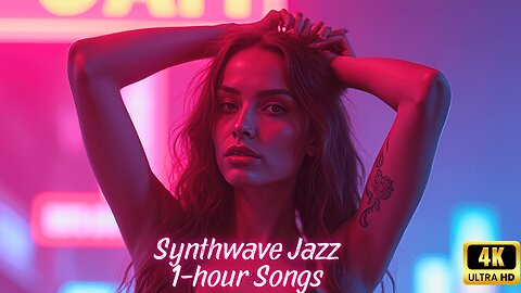 🎶 1 Hour of Synthwave Jazz Songs – Midnight Mirage | Chill Retro Vibes | 4K AI Girls & Lookbook