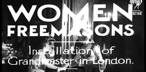 WOMEN FREEMASONS IN LONDON 1939 - THAT'S A LOT ☠️
