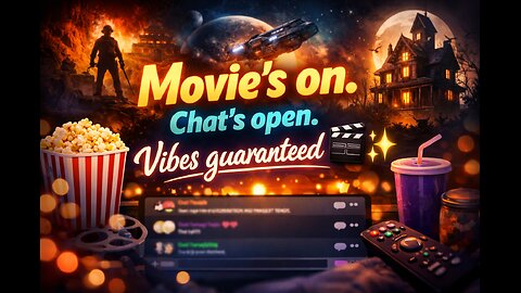 Movie’s on. Chat’s open. Vibes guaranteed 🎬✨