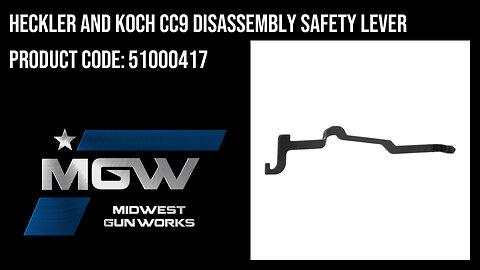 Heckler And Koch CC9 Disassembly Safety Lever - 51000417