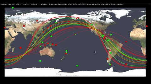 Earthquakes Aligning Along Geodesics - On the 2025/6/8 Columbia Quake