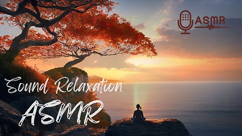 Sunset Cliff Meditation 🌅 | Ocean Breeze & Nature Sounds ASMR for Inner Peace 🍃