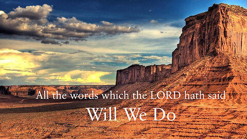 All the words which the LORD hath said will we do