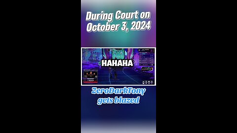ZeroDarkTony Blazed in Court