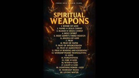 Cross kick Studio Films Spiritual weapons Poster