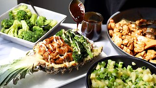 Better Than Takeout! Teriyaki Chicken in Pineapple Bowls 🍍