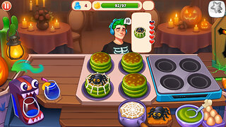 Halloween City: Cooking Game - Android Gameplay [10+ Mins, 1080p120fps]