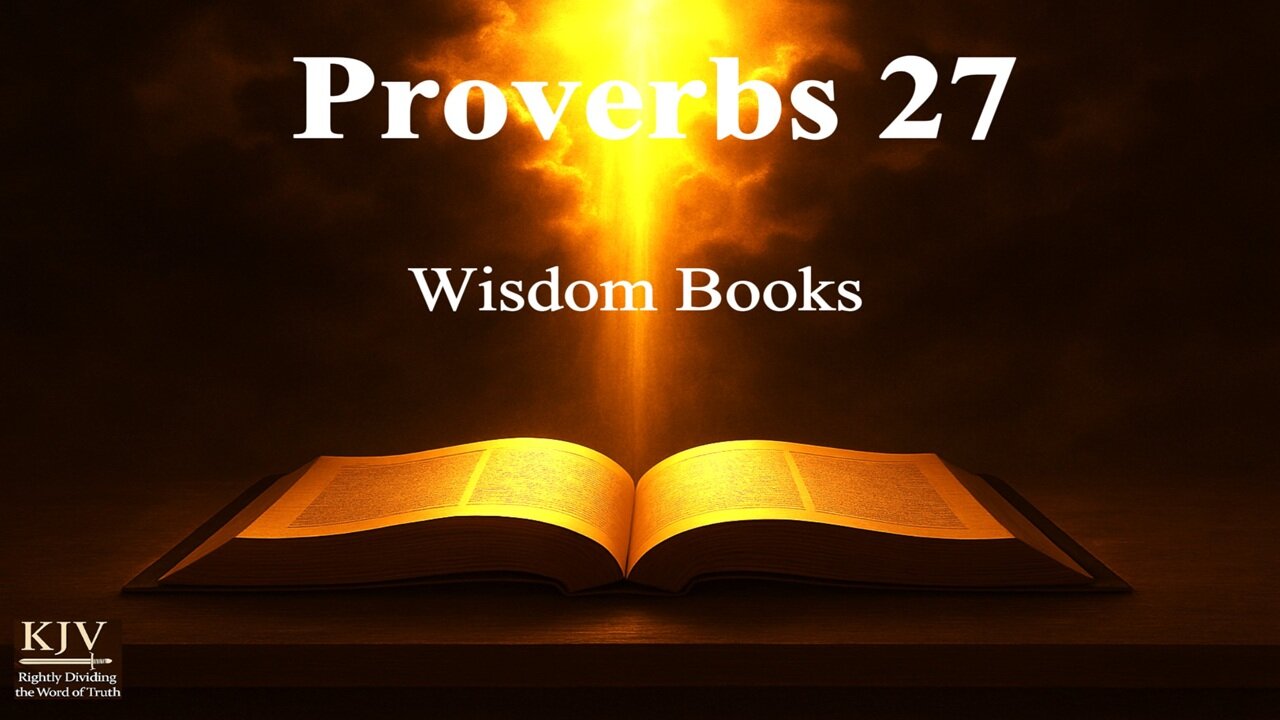 Proverbs 27 Explained, KJV, Rightly Dividing — Admit You Are Nothing Like Him