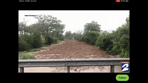 VIDEO SHOWS HOW QUICKLY RIVERS WERE RISING IN TEXAS.