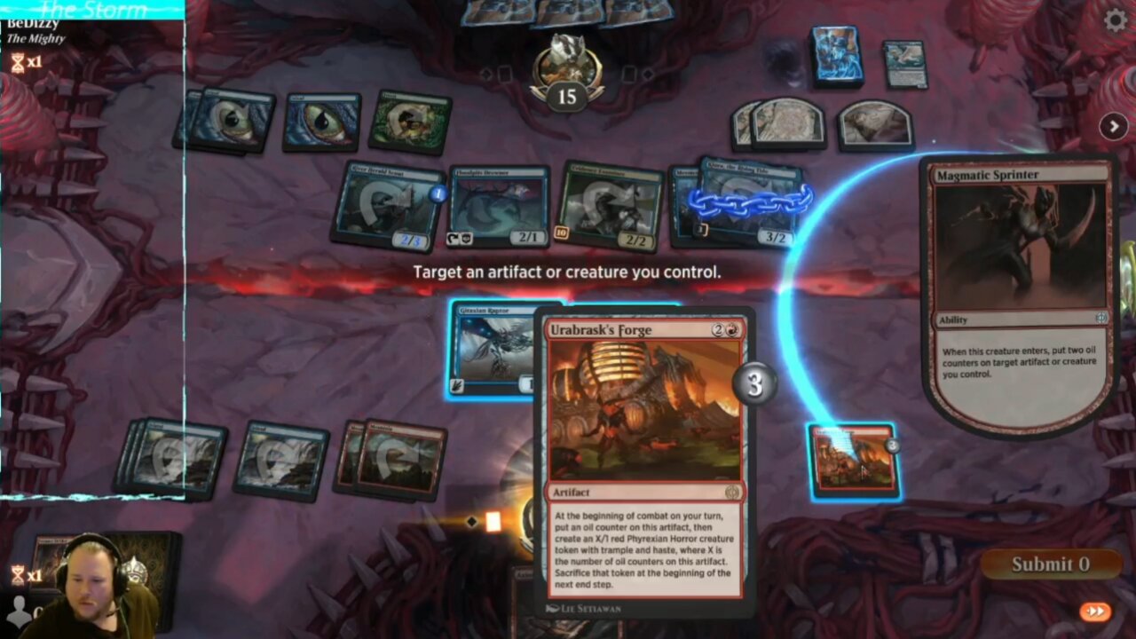 Highlight: MTGA - GOLD farming 4-22-2025 - Magmatic sprinter with urabrask's forge