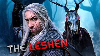 Geralt picks a fight with a giant tree